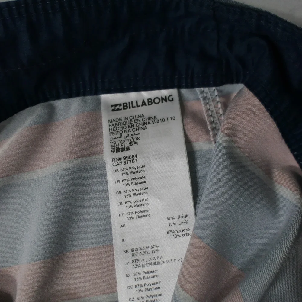Billabong Mens Board Shorts 31 Blue Orange Platinum X Sundays Surf Beach‎ Skate